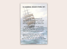 Load image into Gallery viewer, To Admiral Stern